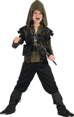 Immagine prodotto di Costume da arciere avventuriero verde per bambini - 110-122 (4-6 anni)