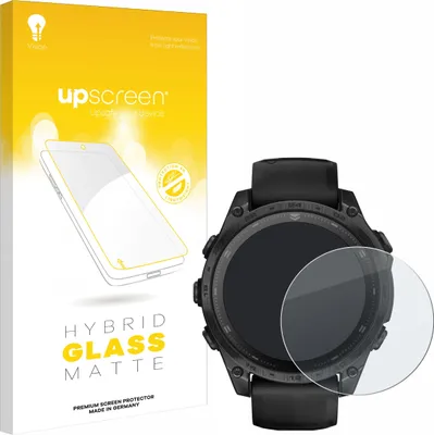 Produktbild von upscreen Entspiegelungs Schutzglas für Garmin Tactix 8 AMOLED (47 mm) Schutzfolie Panzer Folie Glas Display Schutz matt