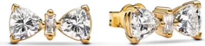 Produktbild von Pandora 14k Gold-plated unique metal blend  Cubic Zirconia Clear 263507C01 Ohrringe