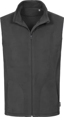 Produktbild von Stedman ST5010 | Active Fleece Vest - Farbe: Grey Steel (Solid) - Größe: S