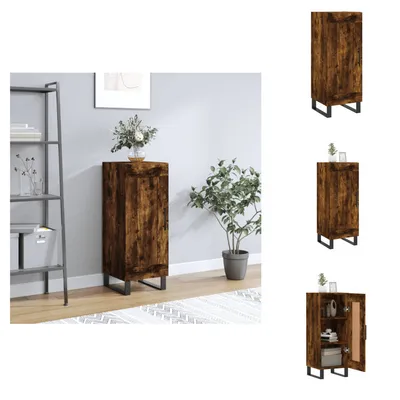 Immagine prodotto di vidaXL Credenza rovere affumicato 34,5x34x90 cm materiale legno - Credenze