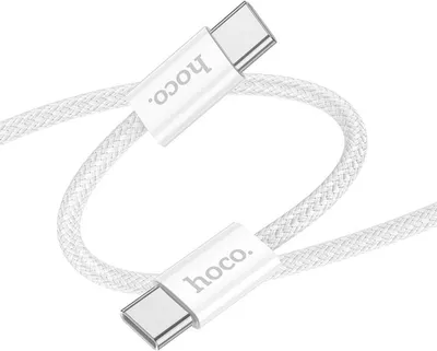 Obrázek produktu pro HOCO nabíjecí kabel / datový kabel USB typ C na USB typ C bílý rychlonabíjecí kabel 1 m