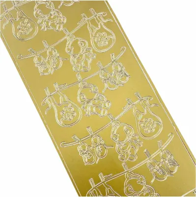 Produktbild von Dekorative Aufkleber Kleidung 0015 gold