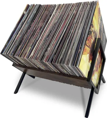Produktbild von Vinyl Schallplattenhalter 12 Zoll, 70 Alben, Holz, für LPs