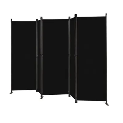 Zdjęcie produktu dla Angel Living 5-częściowy parawan wewnętrzny, przegroda, składana przegroda, parawan wewnętrzny na taras lub balkon, 280 x 165 cm, czarny