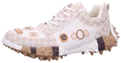 Produktbild von OOG Damenschuhe sportlicher Schnürer Beige Freizeit, Schuhgröße:39 EU