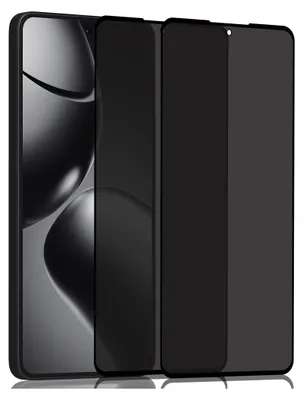 Produktbild von 2-Pack Xiaomi Redmi 14T Pro Sichtschutz-Displayschutzfolie – gehärtetes Glas 9H – Super Qualität 3D