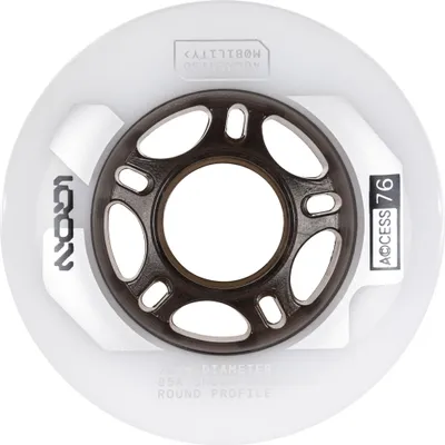 Zdjęcie produktu dla Iqon Access 76 85a Rolki do łyżew 4 sztuki Srebrne 76 mm Srebrne 76 mm