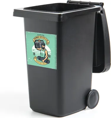 Produktbild von MuchoWow® - Abfall-Aufkleber - Container - für Abfallcontainer