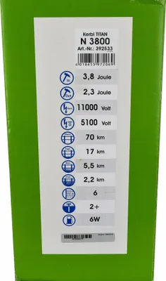 Zdjęcie produktu dla Kerbl Weidezaungerät TITAN N 3800 Netzgerät, Zaungerät für Pferde / Ponys
