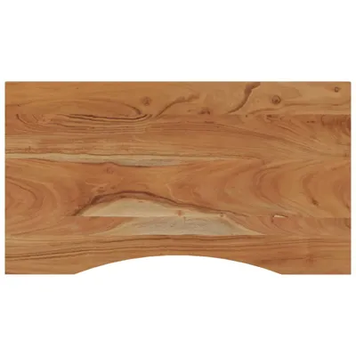 Zdjęcie produktu dla Blat biurka, 100x50x2,5 cm, prostokątny, lite drewno akacjowe