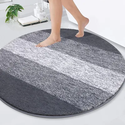 Obrázok produktu pre Protisklzová podložka do kúpeľne, rozmery 120 cm, sivá farba, vhodná na pranie v práčke