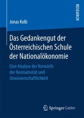 Obrázek produktu pro Das Gedankengut der Österreichischen Schule der Nationalökonomie