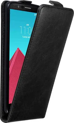 Produktbild von Cadorabo Hülle für LG G4 / G4 PLUS Schutz Hülle in Schwarz Flip Etui Handyhülle Case Cover