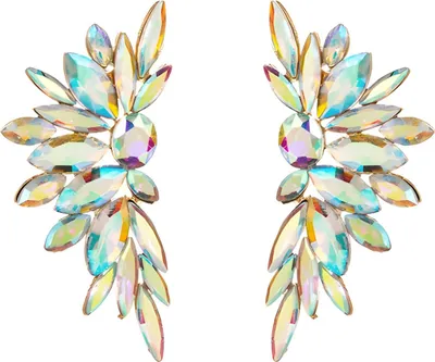 Produktbild von Ohrringe WI-38843 - Elegante Kristall/Gold Ohrringe KP38843