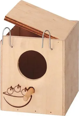 Zdjęcie produktu dla Ferplast 11.5x12.5x12 Cm Drewniane gniazdo dla ptaków Mini Mini