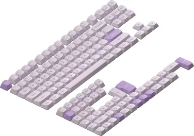 Produktbild von Nuphy Gem mSA Double-shot PBT Keycaps Tastenkappen für mechanische Tastatur Gem80, Halo V2, Field75 V2, Airy Lilac