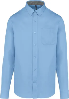 Produktbild von Kariban Herren Hemd Regular Fit Business Freizeit Shirt Hochzeit, Größe:XS, Farbe:Sky Blue