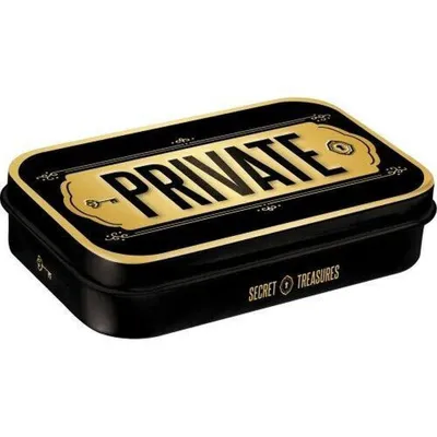 Zdjęcie produktu dla Nostalgic-Art - Pillbox XL - Uwaga - Prywatne