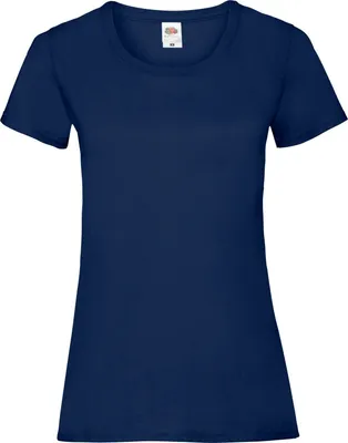 Produktbild von Fruit Of The Loom Lady-Fit Damen T-Shirt (5 Stück/Packung) BC4810 (XS) (Marineblau)