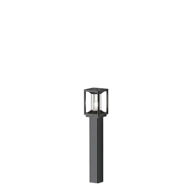 Produktbild von Außenleuchte Aluminium E27 IP54 75 cm Graphit eckig Modern