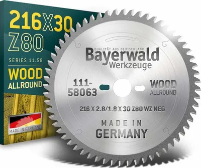 Produktbild von HM Kreissägeblatt - 216 x 2.8/1.8 x 30 Z80 WZ neg.