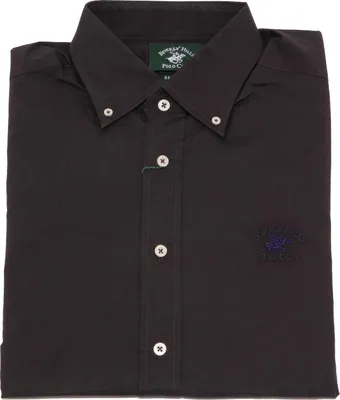 Produktbild von 7657K camicia uomo BEVERLY HILLS POLO CLUB dark grey shirt Baumwolle man