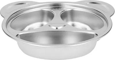 Image de 304 Stainless Steel PandaShaped Children Food Plate Ta for Home Kindergarten School