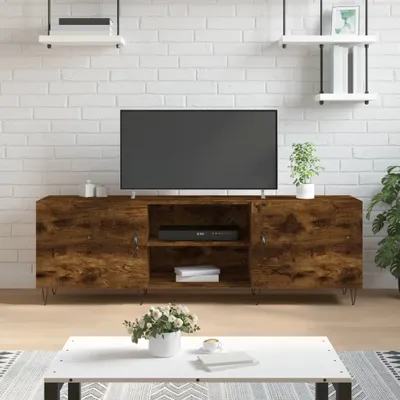Produktbild von [Home] TV-Schrank Räuchereiche 150x30x50 cm Holzwerkstoff , Neue Mode 2024 im häuslichen Leben