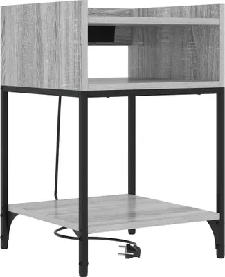 Obrázek produktu pro Noční skříňka Šedá Sonoma 40 x 40 x 61 cm kompozitní dřevo