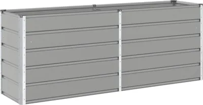 Immagine prodotto di Fioriera Grigio chiaro 195 x 50 x 75 cm Acciaio zincato
