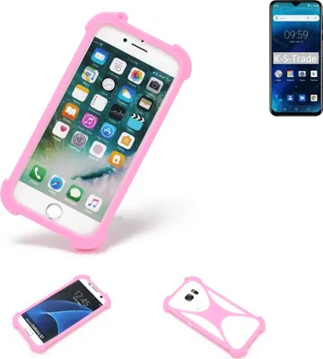 Produktbild von K-S-Trade Handy Hülle kompatibel mit Blackview A60 Schutz Hülle Bumper Silikon Schutz Hülle Cover Case Silikoncase Silikonbumper TPU Softcase