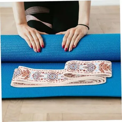 Produktbild von Tragegurt aus Polyester für Yogamatten, tragbar für Yoga, Heimtraining und unterwegs, für Anfänger und Fortgeschrittene geeignet