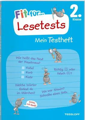 Produktbild von Fit für Lesetests 2. Klasse. Mein Testheft
