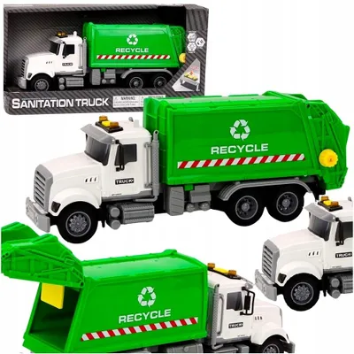 Produktbild von QULKI City Service Müllwagen mit Reibungsantrieb und Licht & Ton