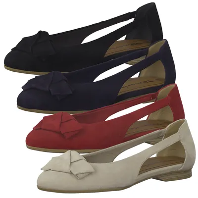 Produktbild von Tamaris Damen Schuhe Slipper Ballerinas 1-22106-26, Größe:37 EU, Farbe:Schwarz