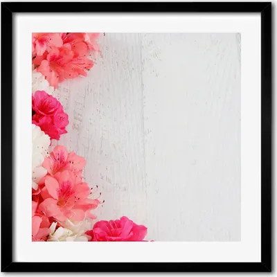Produktbild von Bild - 50 cm x 50 cm - MDF - Rahmen, Wandkunst - Blumen