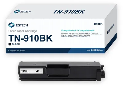 Produktbild von Toner kompatibel mit Brother TN-910BK HL-L9310CDW HL-L9310CDWT HL-L9310CDWTT
