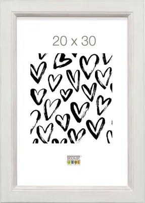 Produktbild von Deknudt Holzrahmen S42L weiß 24x30 cm Premiumglas