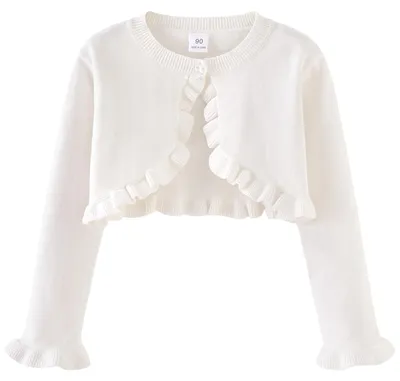 Productafbeelding van Schattige Ruffle Bolero voor Meisjes met Lange Mouwen