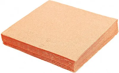 Produktbild von 80x Servietten 33 x 33 cm 1/4-Falz 3-lagig apricot