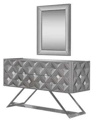 Produktbild von Schminktisch Spiegel Luxus Konsole Kommode Schlafzimmer Holz Modern Design