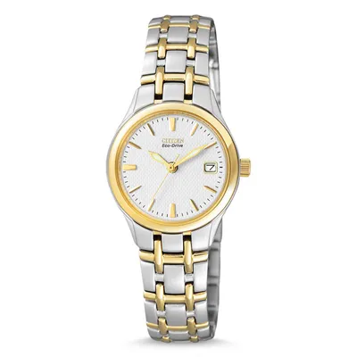 Produktbild von Die Damenuhr CITIZEN EW1264-50A in klassischem Gold.
