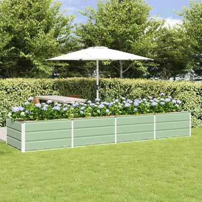 Produktbild von "Schlussverkauf" Pflanzkübel im Garten - 1 pc - Blumenbeet/Gartenbeet - Grün 320x80x45 cm Stahl C13571