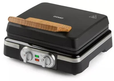 Produktbild von Domo DO9281W, 2 Waffel(n), Rechteckig, Schwarz, 0,72 m, 1520 W, 248 mm