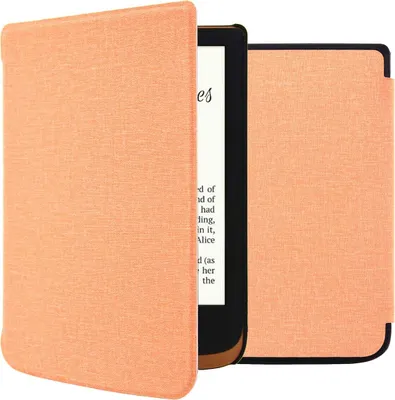 Produktbild von imoshion Canvas Sleepcover Klapphülle Pocketbook Touch Lux 5 / HD 3 / Basic Lux 4 / Vivlio Lux 5 - Peach