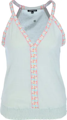 Produktbild von CHIEMSEE Damen Strand Top mit tiefem V-Ausschnitt, amerikanischer Schulter und Ethno-Details, luftig