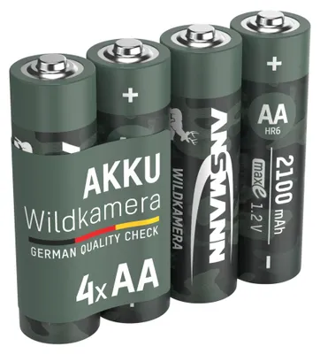 Produktbild von ANSMANN Wildkamera Akku AA 2100 mAh Ni-MH, 4 Stück