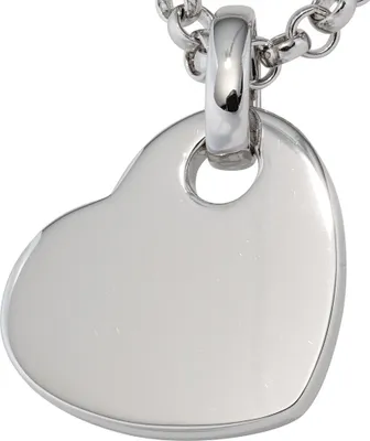Produktbild von Anhänger Herzanhänger Herz glatt glänzend 925 Silber Silberanhänger schlicht