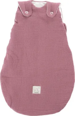Produktbild von Träumeland Ganzjahres Schlafsack Baumwoll Musselin pflaume Größe 80/86